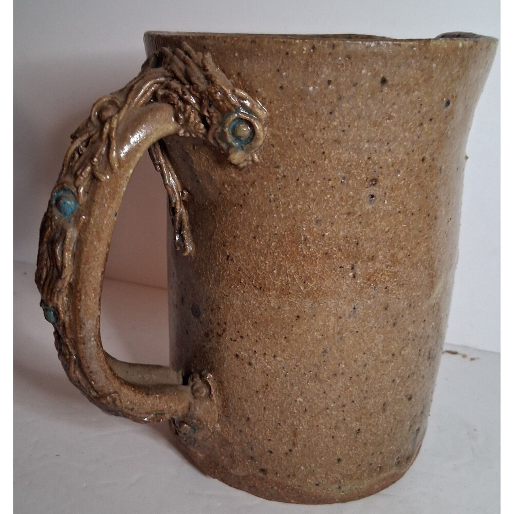 handcrafted studio pottery small pitcher signed
